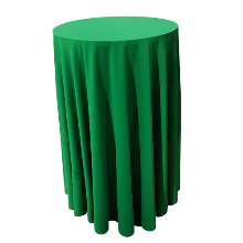 그린(녹색) 스탠딩 테이블 커버 렌탈 다용도 행사용 테이블보 대여 임대
